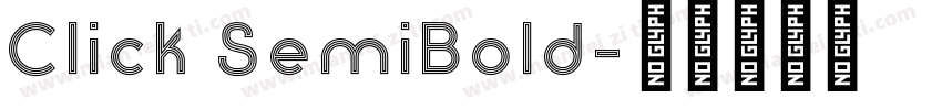 Click SemiBold字体转换